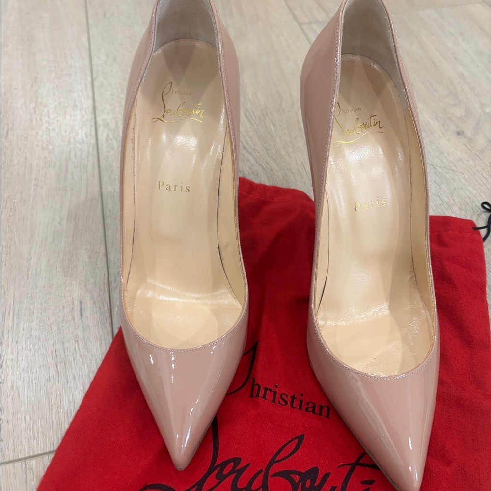 Christian Louboutin Cream Heels Timeless Elegance